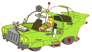 Homer Simpson's dream car: utter confusion